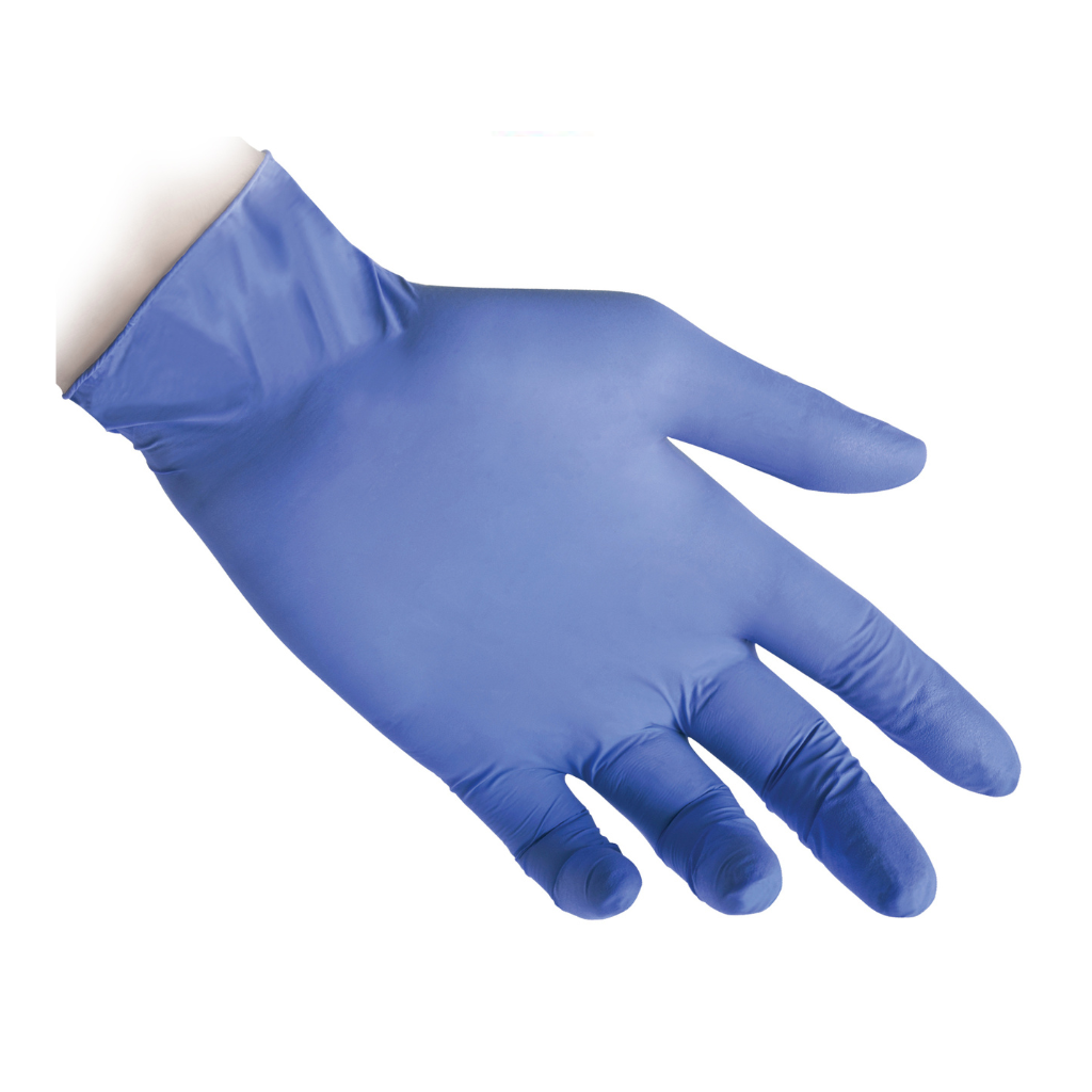Reflexx Disposable Nitrile Powder Free Gloves 3.5gr Blue Box Of 100